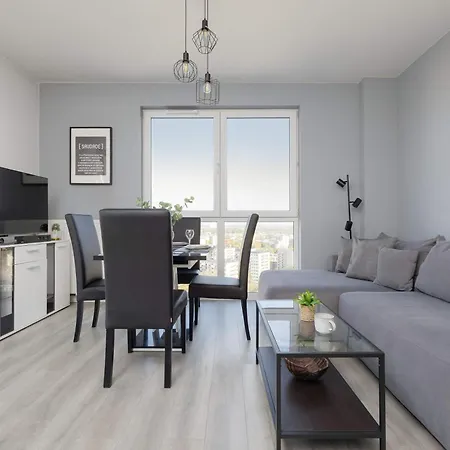 Appartement Rondo Wiatraczna Skyview With Parking Space & Balcony By Renters