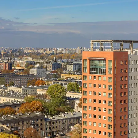 Rondo Wiatraczna Skyview With Parking Space & Balcony By Renters Varsovia