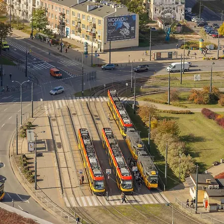 Rondo Wiatraczna Skyview With Parking Space & Balcony By Renters