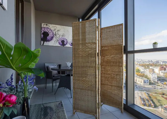 Rondo Wiatraczna Skyview With Parking Space & Balcony By Renters Lejlighed *