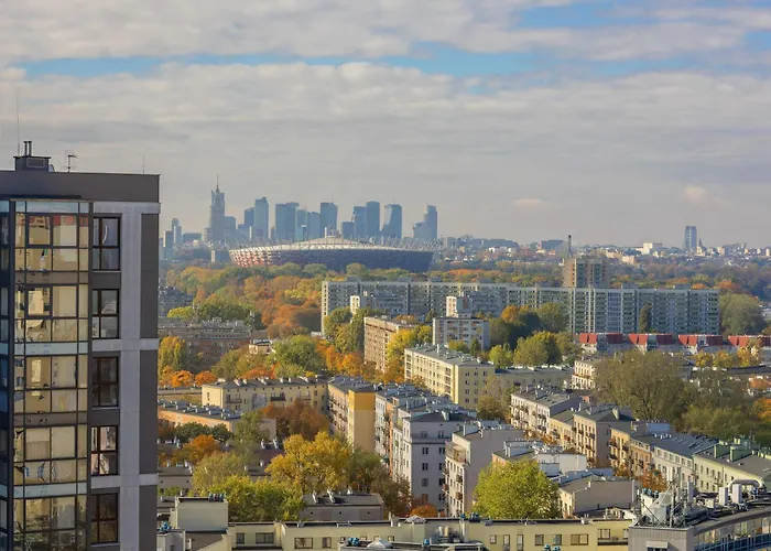 Rondo Wiatraczna Skyview With Parking Space & Balcony By Renters Lejlighed Warszawa