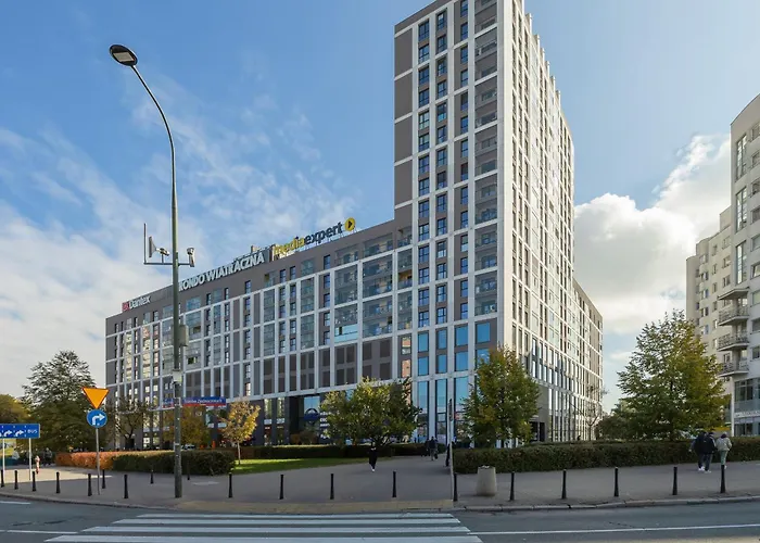 Rondo Wiatraczna Skyview With Parking Space & Balcony By Renters *