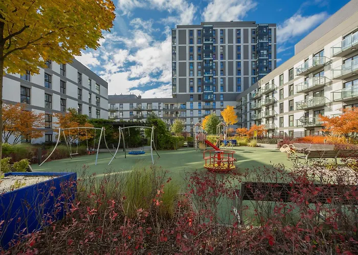 Rondo Wiatraczna Skyview With Parking Space & Balcony By Renters Lejlighed *